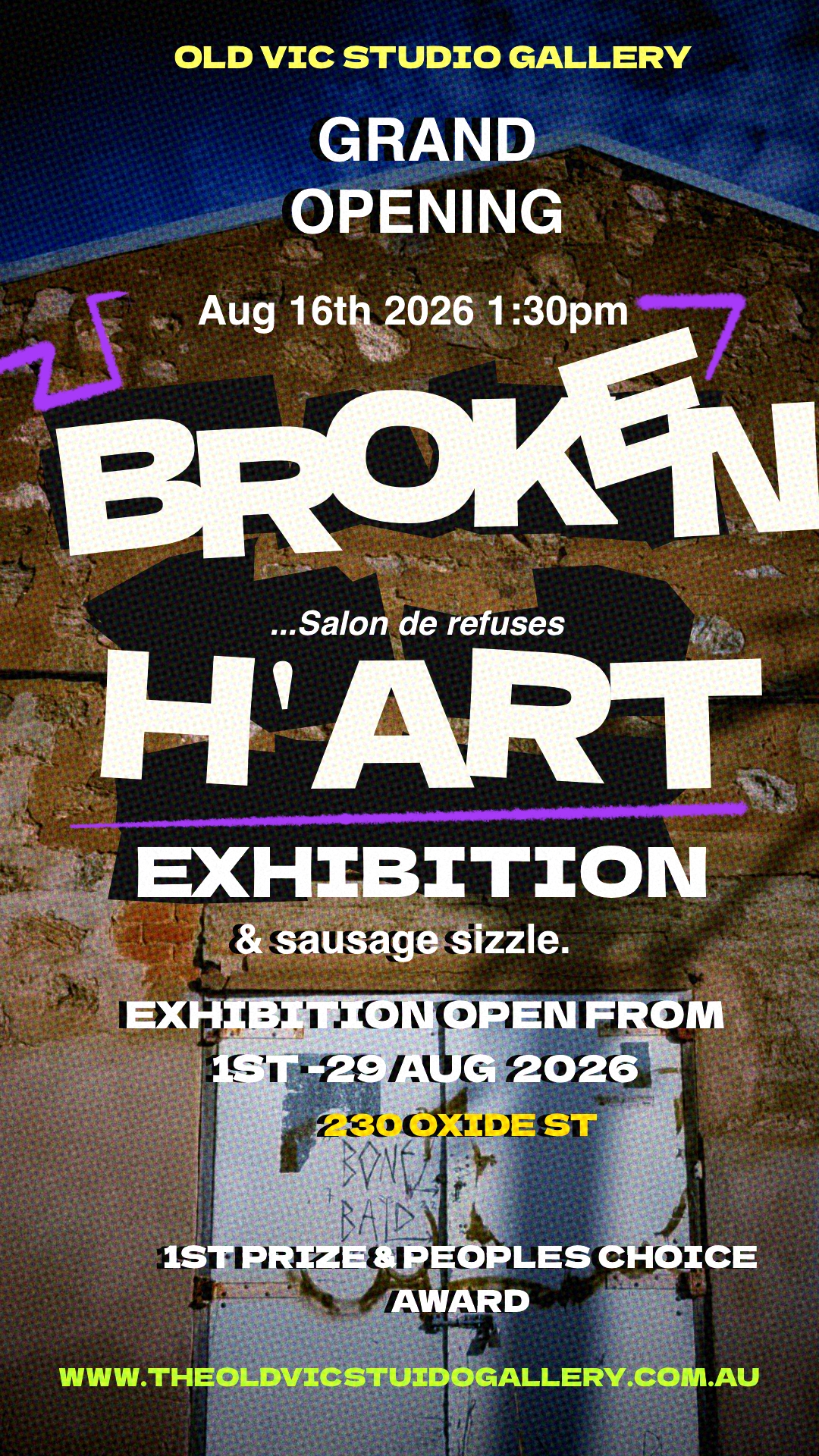 2026 Exhibition Broken Hart 16 August